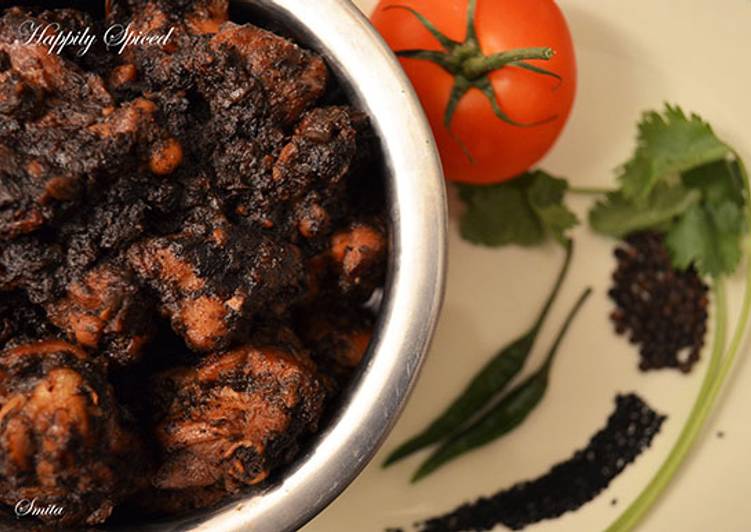 Steps to Make Any-night-of-the-week Peppery black chicken-kali murgh