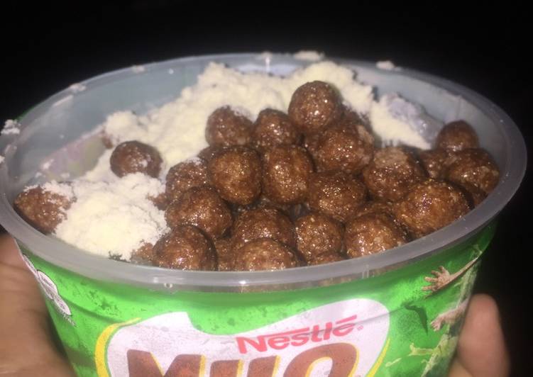 Resep: Di RumahKepal milo homemade