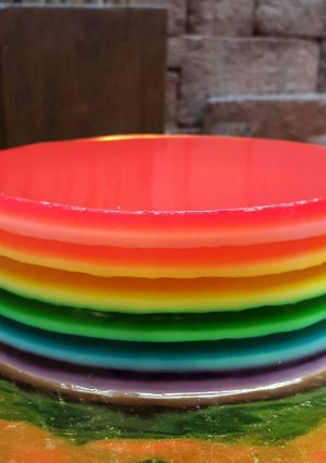 Foto resep Rainbow Pudding