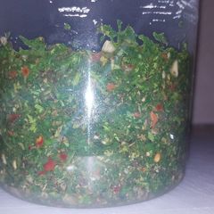A picture of Argentinian Chimmichurri.