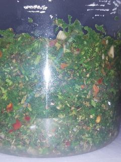 A picture of Argentinian Chimmichurri.