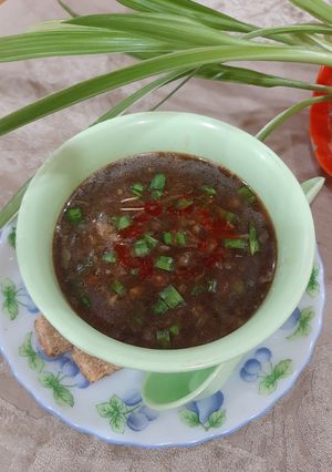 A picture of Hot and Sour Soup.