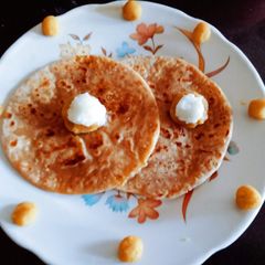 A picture of Gudi padwa special healthy delicious sweet puran puri.