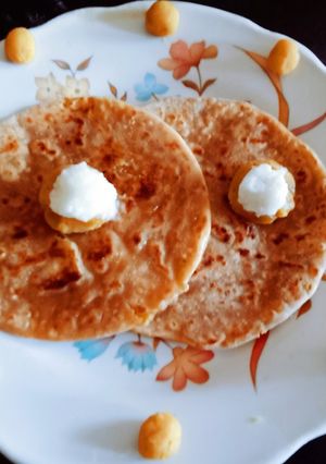 A picture of Gudi padwa special healthy delicious sweet puran puri.