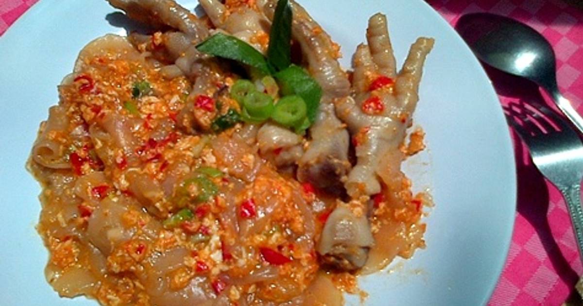  Resep  SEBLAK  Ceker  Ayam 1 porsi oleh dapurVY Cookpad