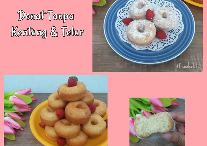 Donat empuk Tanpa kentang dan Telur