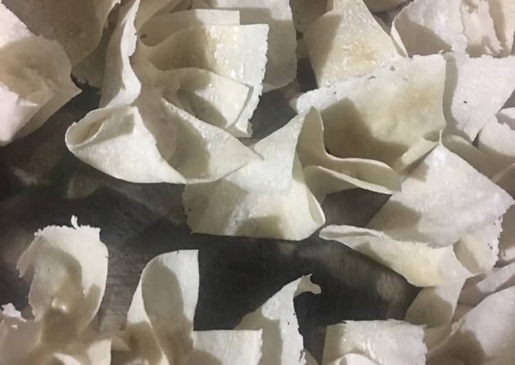 Resep Pangsit bakso ikan kukus Anti Gagal