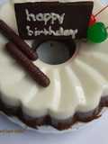 Puding Leci Lapis Coklat dg Vla