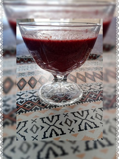 عکسی از دستور اسموتی انگور یاقوتی