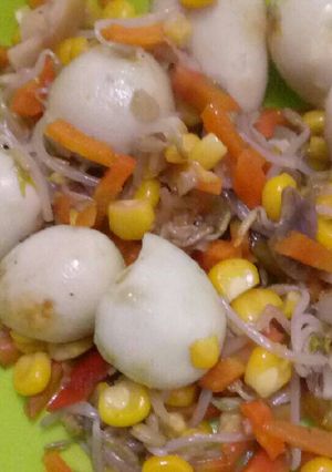 Foto resep Tumis Tauge Telur Puyuh Olive