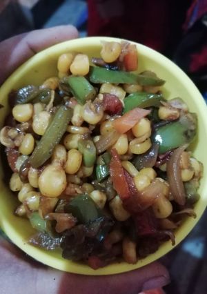 A picture of Corn bean veg.