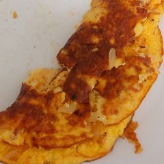 A picture of My Breakfast Chorizo Onion & Cheese Omelette.