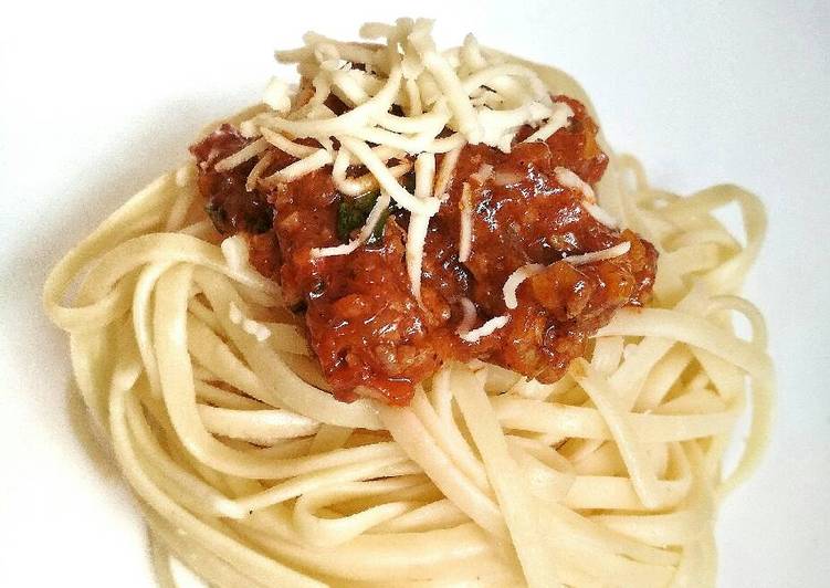 Spaghetti Bolognese (Saus Homemade)