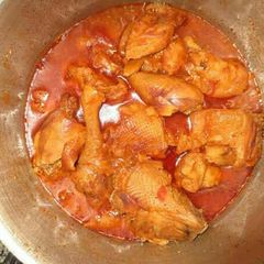 Stewed Kienyeji chicken A picture of Stewed Kienyeji chicken.