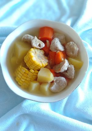 Hình của món Canh củ bò viên.
