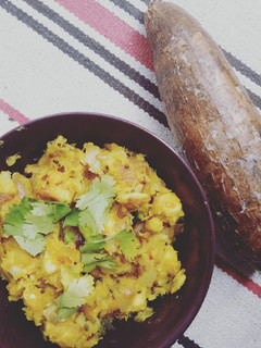 A picture of Cassava masala.