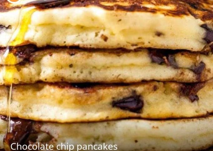 Chocolate chip pancakes,