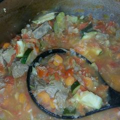 A picture of Beef and Vegetable Soup.