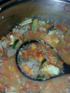 A picture of Beef and Vegetable Soup.