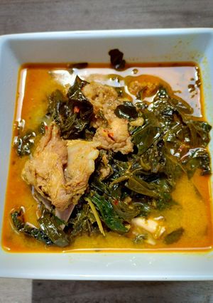Foto resep Gule kambing daun singkong