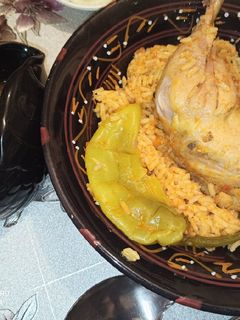 صورة لوصفة ارز بالدجاج