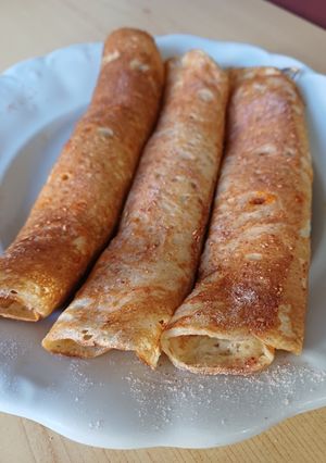 Almás kőtt palacsinta recept fotója