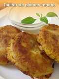 Tortitas de plátano macho 