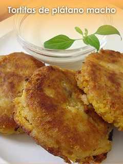Una foto de Tortitas de plátano macho