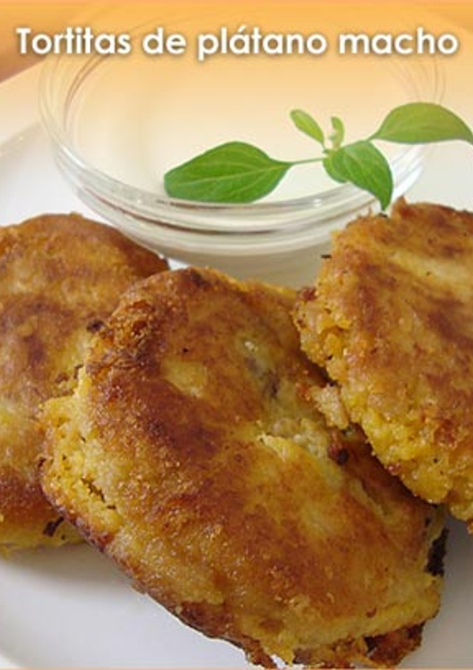 Una foto de Tortitas de plátano macho 
