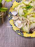 Clams with Loofah and Mushrooms
