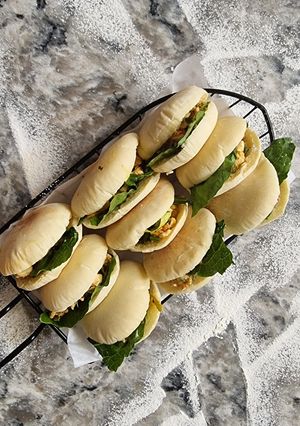 صورة لوصفة الخبز العربي (سندوتشات)