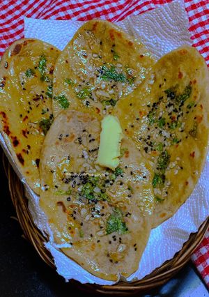 A picture of Whole Wheat Garlic Naan.