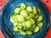 A picture of pickled cucumber