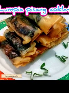 Foto resep Lumpia pisang coklat