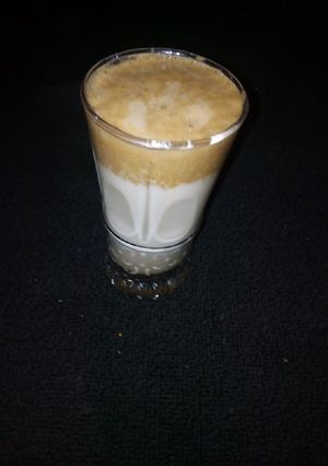 A picture of Dalgona coffee.