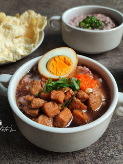 Foto resep Bubur Ayam Kecap Beras Merah