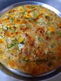 Paneer cheese corn paratha