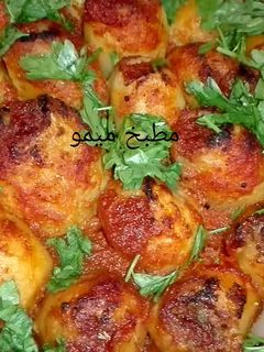 صورة لوصفة صينية البطاطس المحشيه باللحمه المفرومه