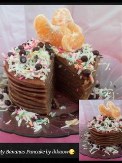 Foto resep Bananas Pancake Rainbow