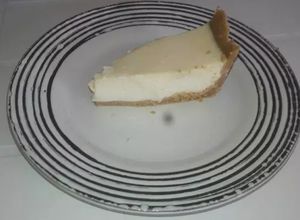 Una foto de Pay de queso frío