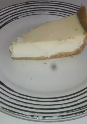 Una foto de Pay de queso frío