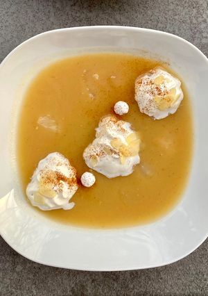 Fahéjas almakrémleves recept fotója