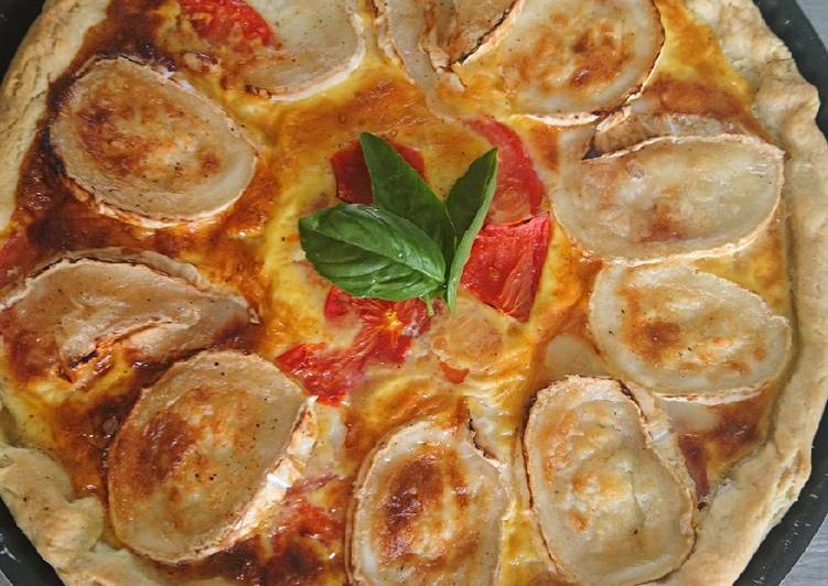 Simple Way to Make Quick Quiche Lardons tomate chèvre