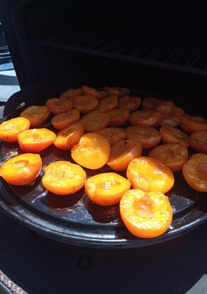 Une photo de Abricots rôtis, romarin et miel