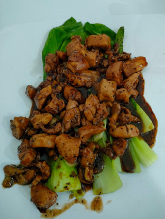 Anti Ribet, Bikin Pokcay Siram Ayam Lada Hitam Menu Enak Dan Mudah Dibuat