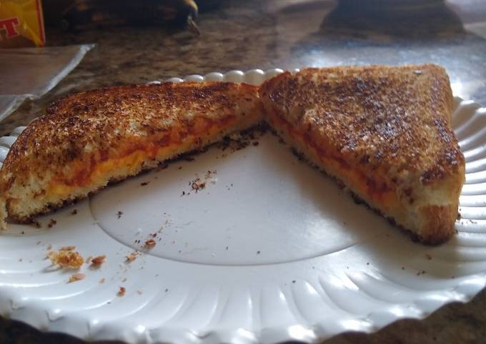 Steps to Make Quick Pizza grilled cheese