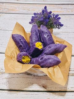 Foto resep 443. Korean Sweet Potato Bread|Ubi Ungu Mochi