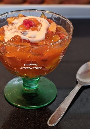 A picture of Khubani ka Meetha.