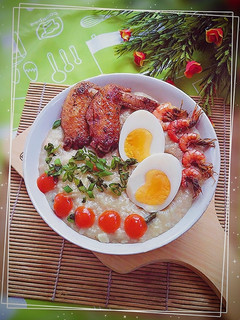 Foto resep Bubur ayam Dari Nasi Praktis