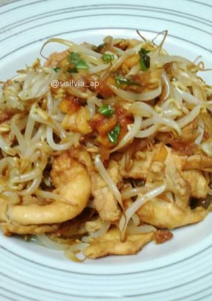 Foto resep Dadar telur cah tauge